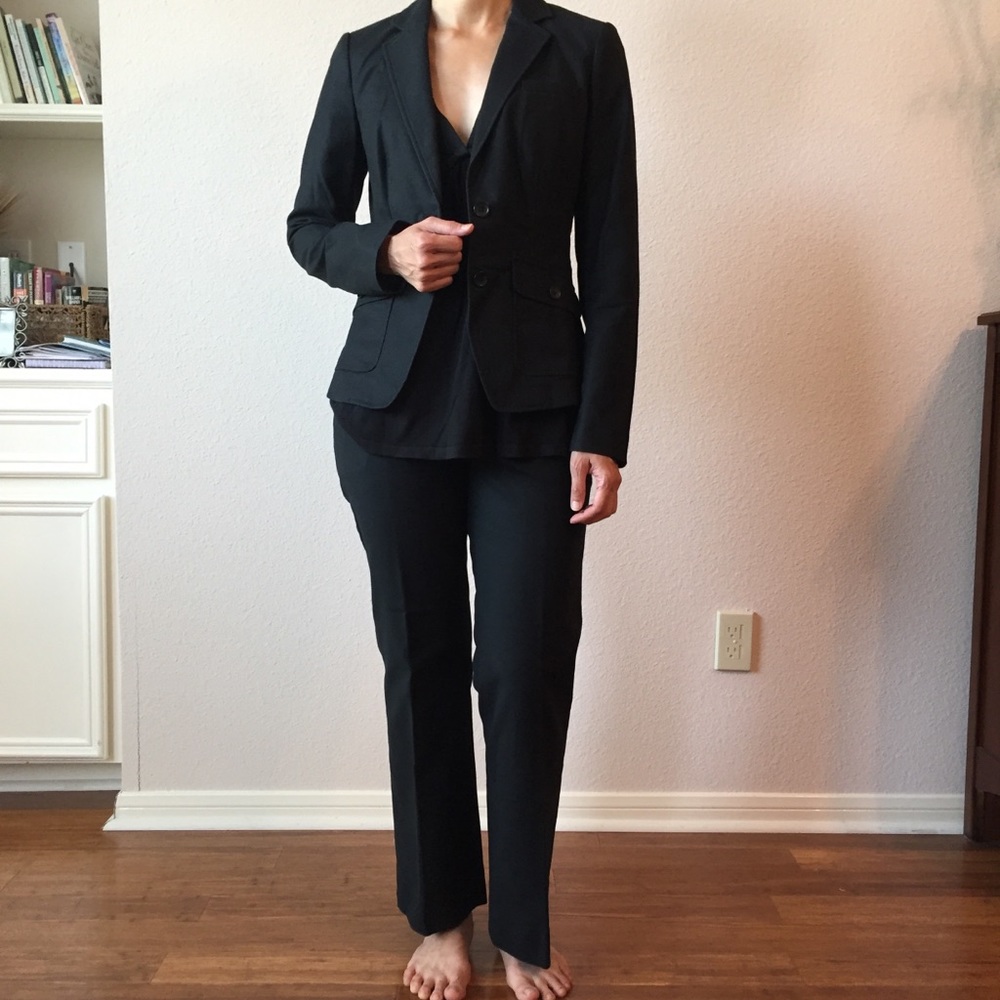 Banana Republic black suit set